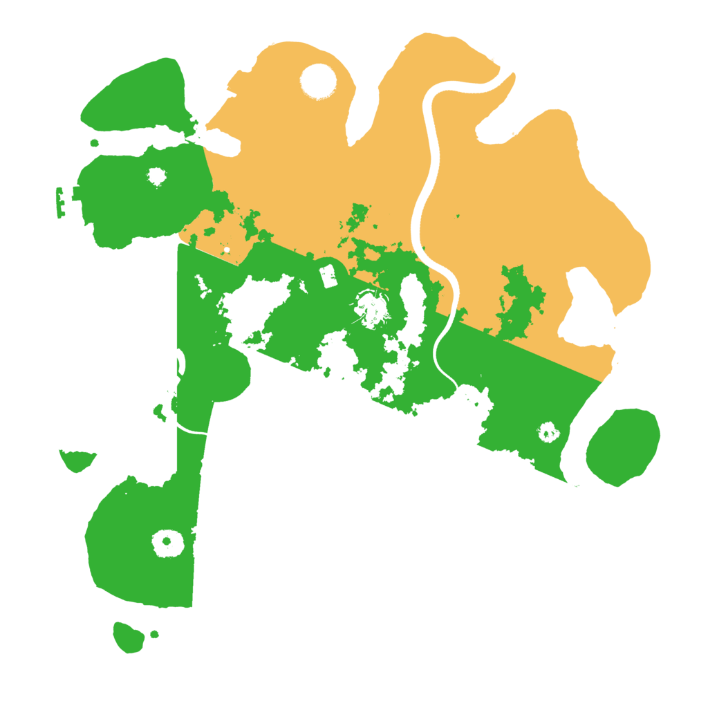 Biome Rust Map: Procedural Map, Size: 3500, Seed: 837879745