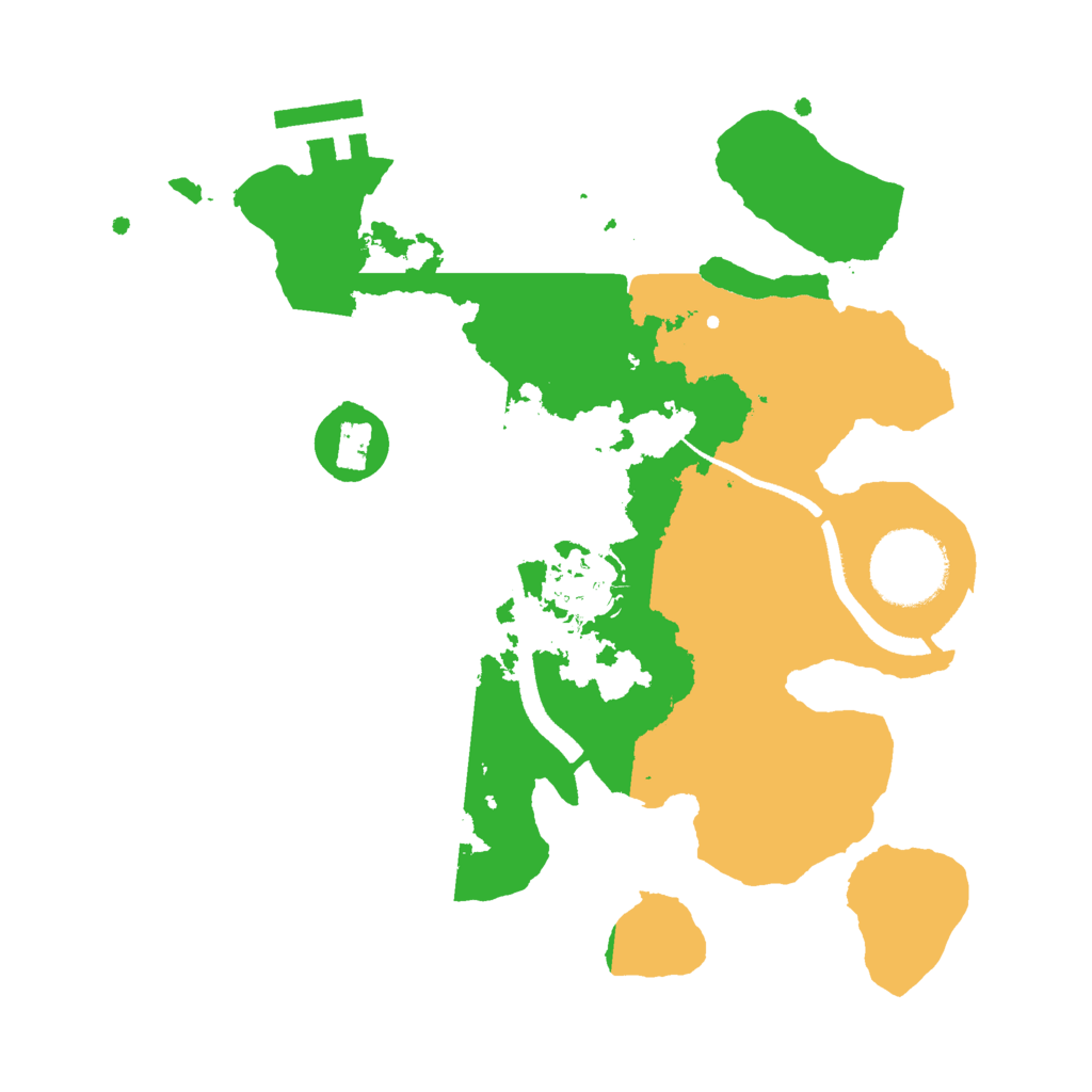 Biome Rust Map: Procedural Map, Size: 2500, Seed: 1281456168