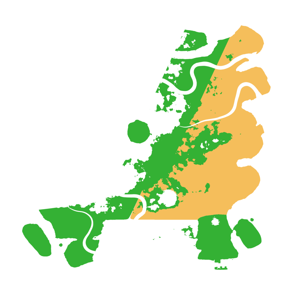 Biome Rust Map: Procedural Map, Size: 3500, Seed: 614013448