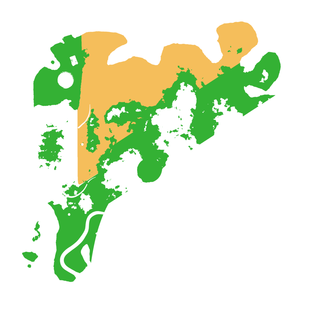 Biome Rust Map: Procedural Map, Size: 3500, Seed: 1998595992