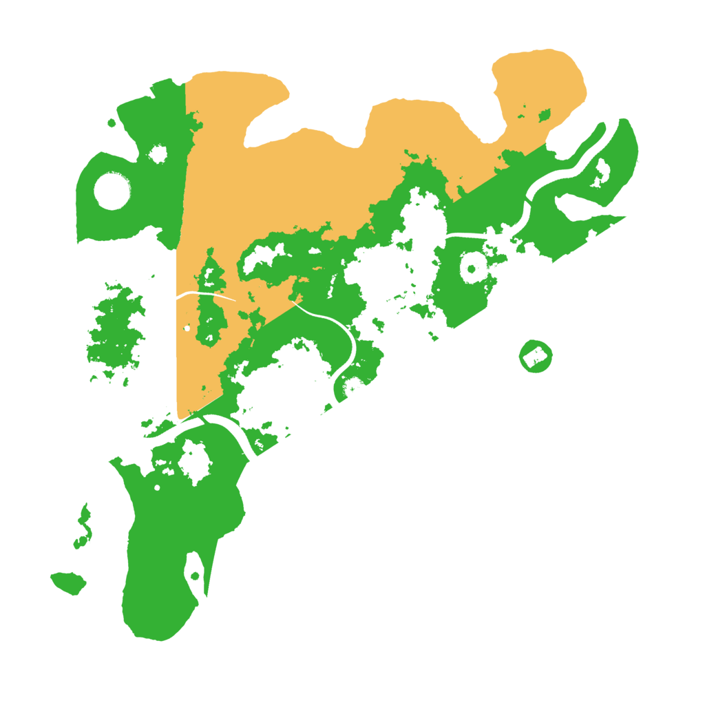 Biome Rust Map: Procedural Map, Size: 3500, Seed: 1998595992