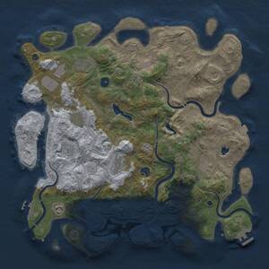 Thumbnail Rust Map: Procedural Map, Size: 4250, Seed: 1915553858, 17 Monuments