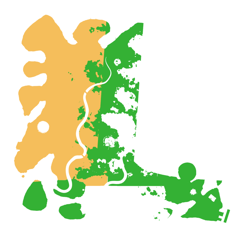 Biome Rust Map: Procedural Map, Size: 3700, Seed: 1458780971
