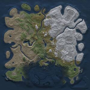 Thumbnail Rust Map: Procedural Map, Size: 4800, Seed: 1752804590, 17 Monuments