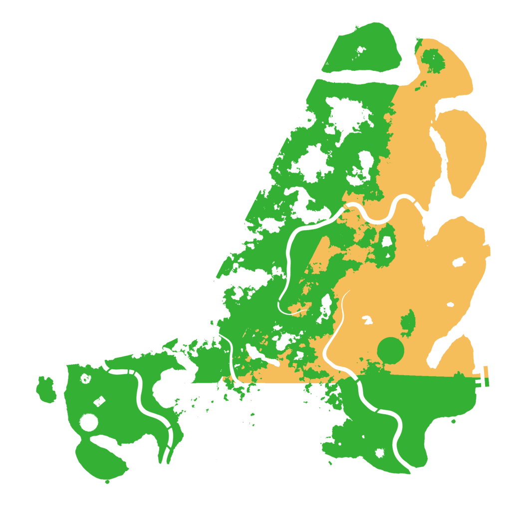Biome Rust Map: Procedural Map, Size: 5000, Seed: 25424423