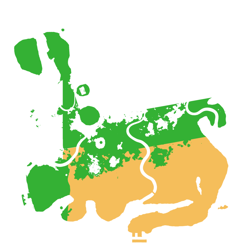 Biome Rust Map: Procedural Map, Size: 3500, Seed: 345671