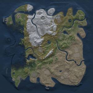 Thumbnail Rust Map: Procedural Map, Size: 4250, Seed: 963673025, 17 Monuments
