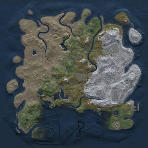 Thumbnail Rust Map: Procedural Map, Size: 4250, Seed: 2085433998, 15 Monuments