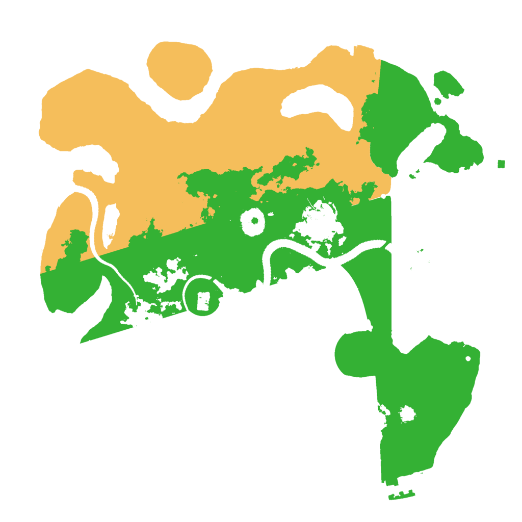 Biome Rust Map: Procedural Map, Size: 3000, Seed: 15536