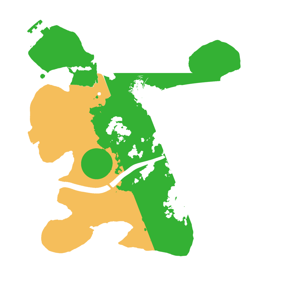 Biome Rust Map: Procedural Map, Size: 2500, Seed: 2084799864