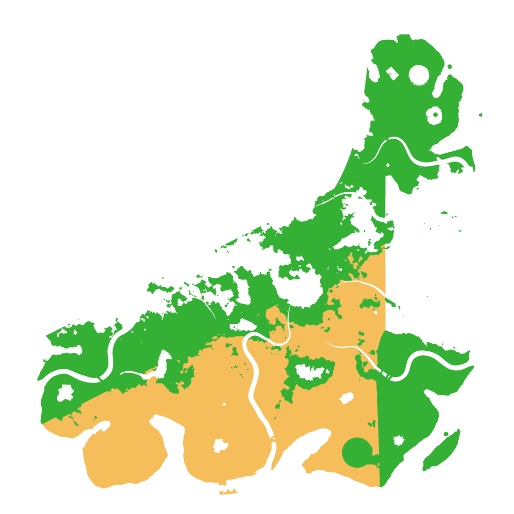 Biome Rust Map: Procedural Map, Size: 4500, Seed: 799508249
