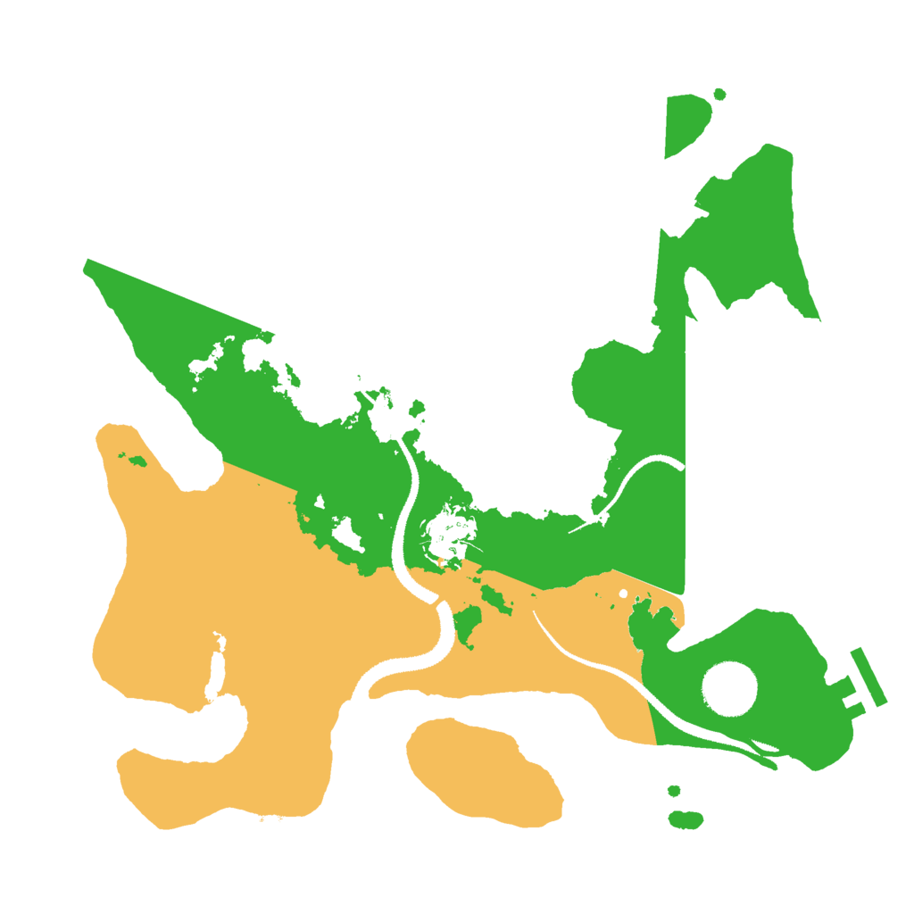 Biome Rust Map: Procedural Map, Size: 3000, Seed: 2390684