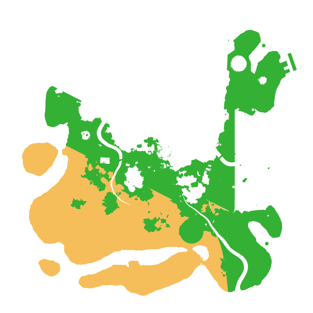 Biome Rust Map: Procedural Map, Size: 3500, Seed: 5513153