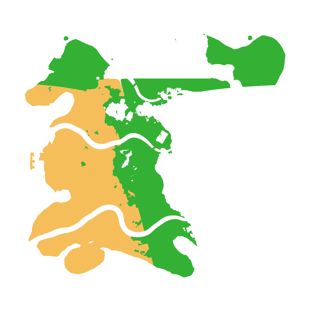 Biome Rust Map: Procedural Map, Size: 2800, Seed: 79043333