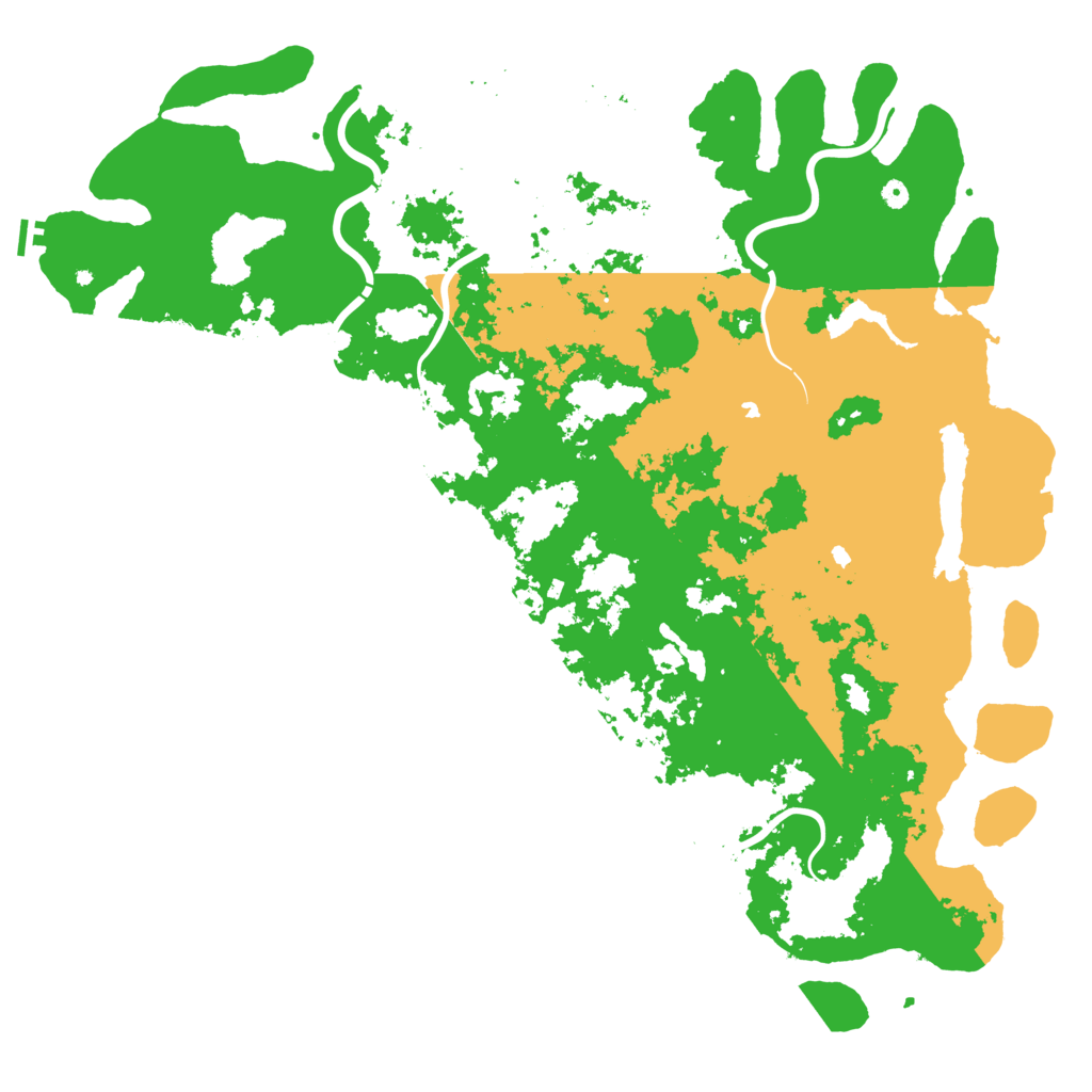 Biome Rust Map: Procedural Map, Size: 6000, Seed: 9999993