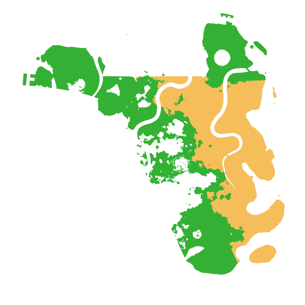 Biome Rust Map: Procedural Map, Size: 3500, Seed: 455528457