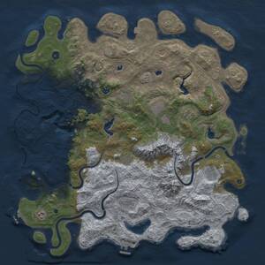 Thumbnail Rust Map: Procedural Map, Size: 5000, Seed: 1754049035, 17 Monuments