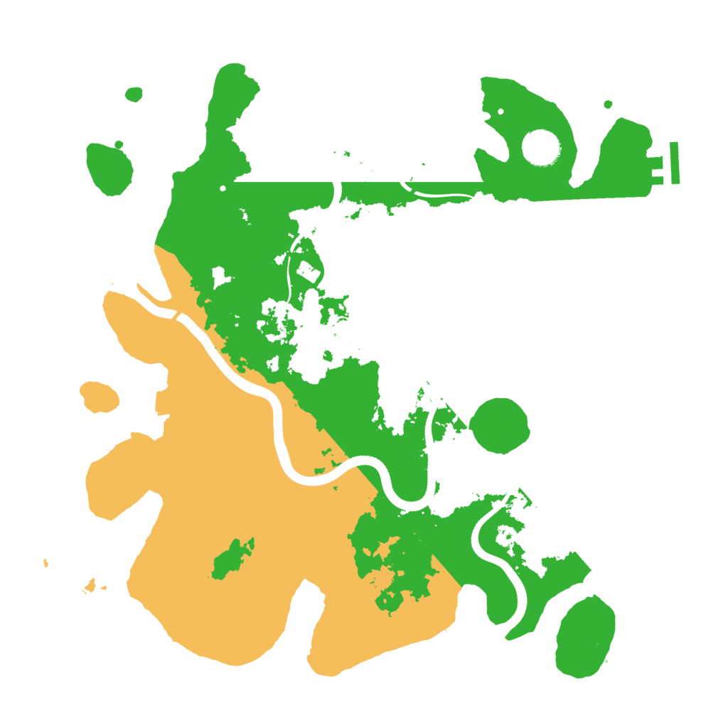 Biome Rust Map: Procedural Map, Size: 3500, Seed: 1009424993