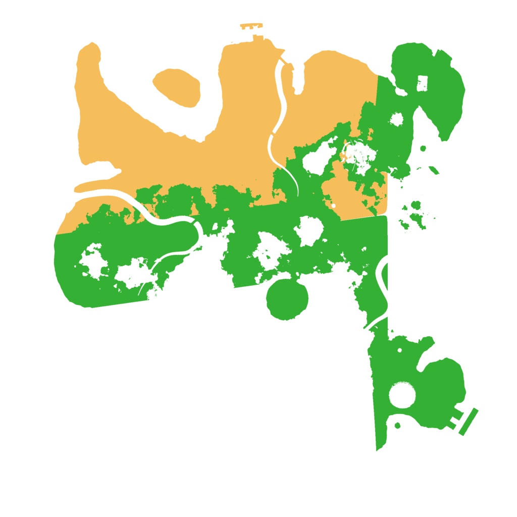 Biome Rust Map: Procedural Map, Size: 3500, Seed: 891033677