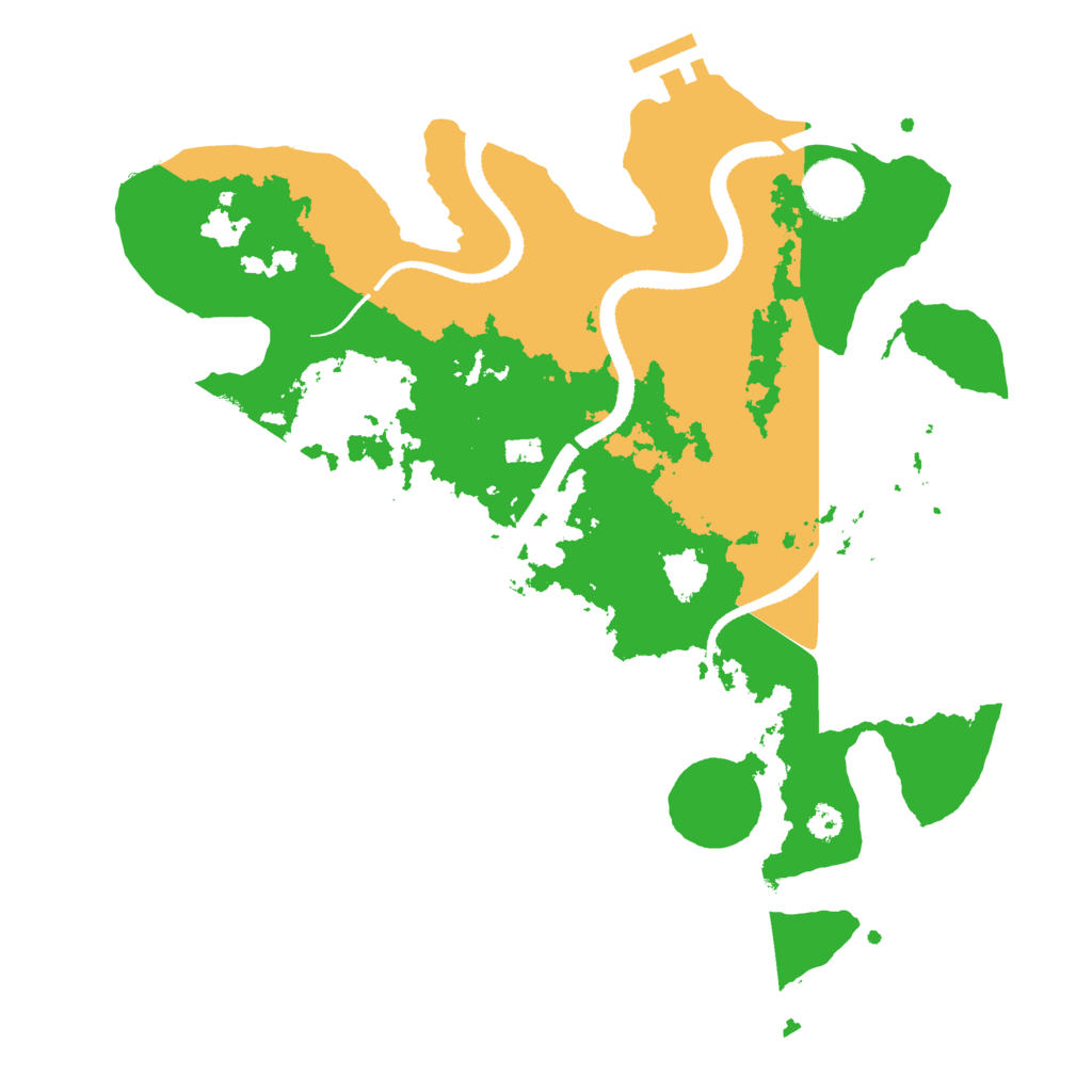 Biome Rust Map: Procedural Map, Size: 3200, Seed: 336206295