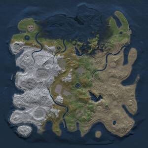 Thumbnail Rust Map: Procedural Map, Size: 4250, Seed: 1188610254, 17 Monuments