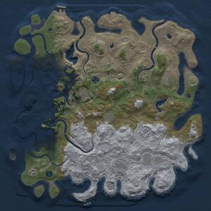 Thumbnail Rust Map: Procedural Map, Size: 4700, Seed: 1668925257, 17 Monuments