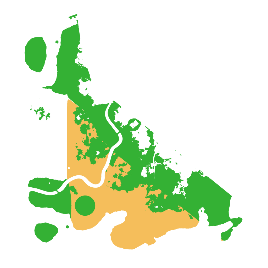 Biome Rust Map: Procedural Map, Size: 3500, Seed: 50136
