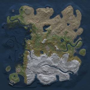 Thumbnail Rust Map: Procedural Map, Size: 4250, Seed: 1930446774, 16 Monuments