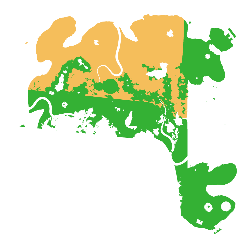Biome Rust Map: Procedural Map, Size: 4500, Seed: 331560676