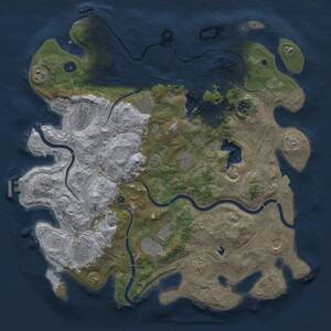 Thumbnail Rust Map: Procedural Map, Size: 4250, Seed: 999660932, 16 Monuments