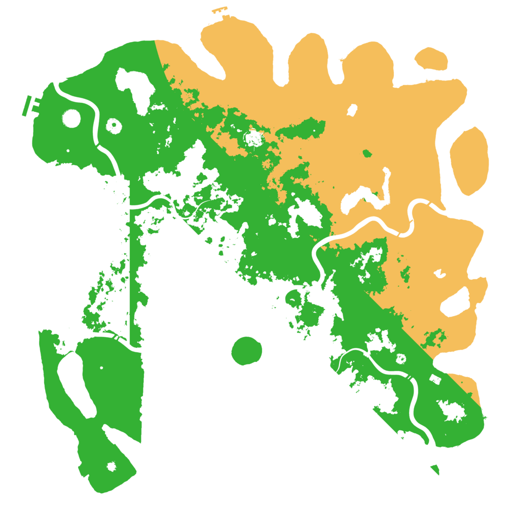 Biome Rust Map: Procedural Map, Size: 5000, Seed: 1267421