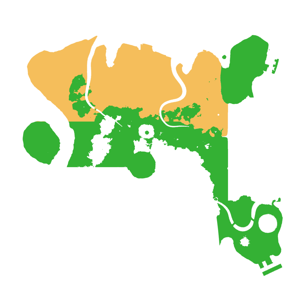 Biome Rust Map: Procedural Map, Size: 3000, Seed: 13420911