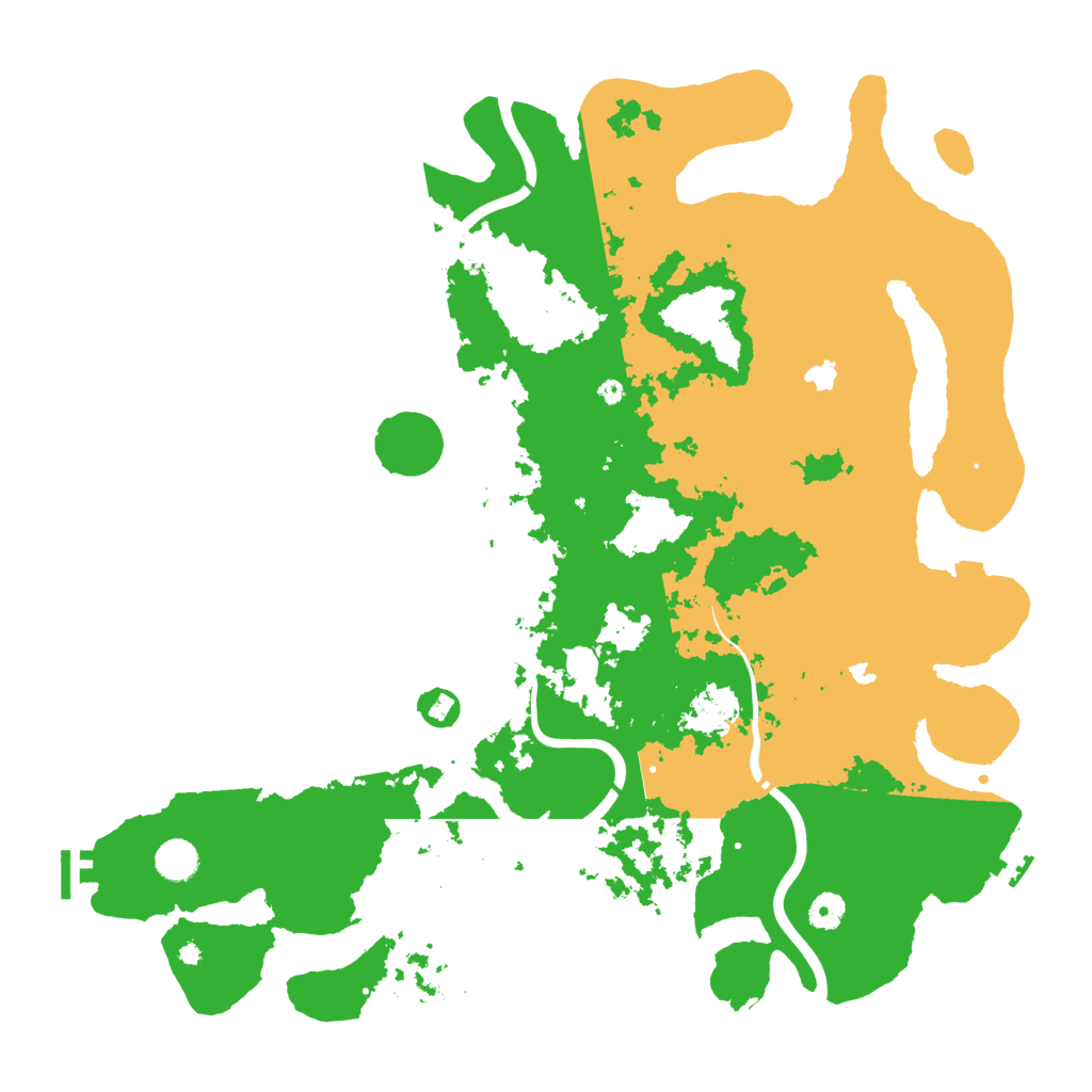 Biome Rust Map: Procedural Map, Size: 4500, Seed: 15876