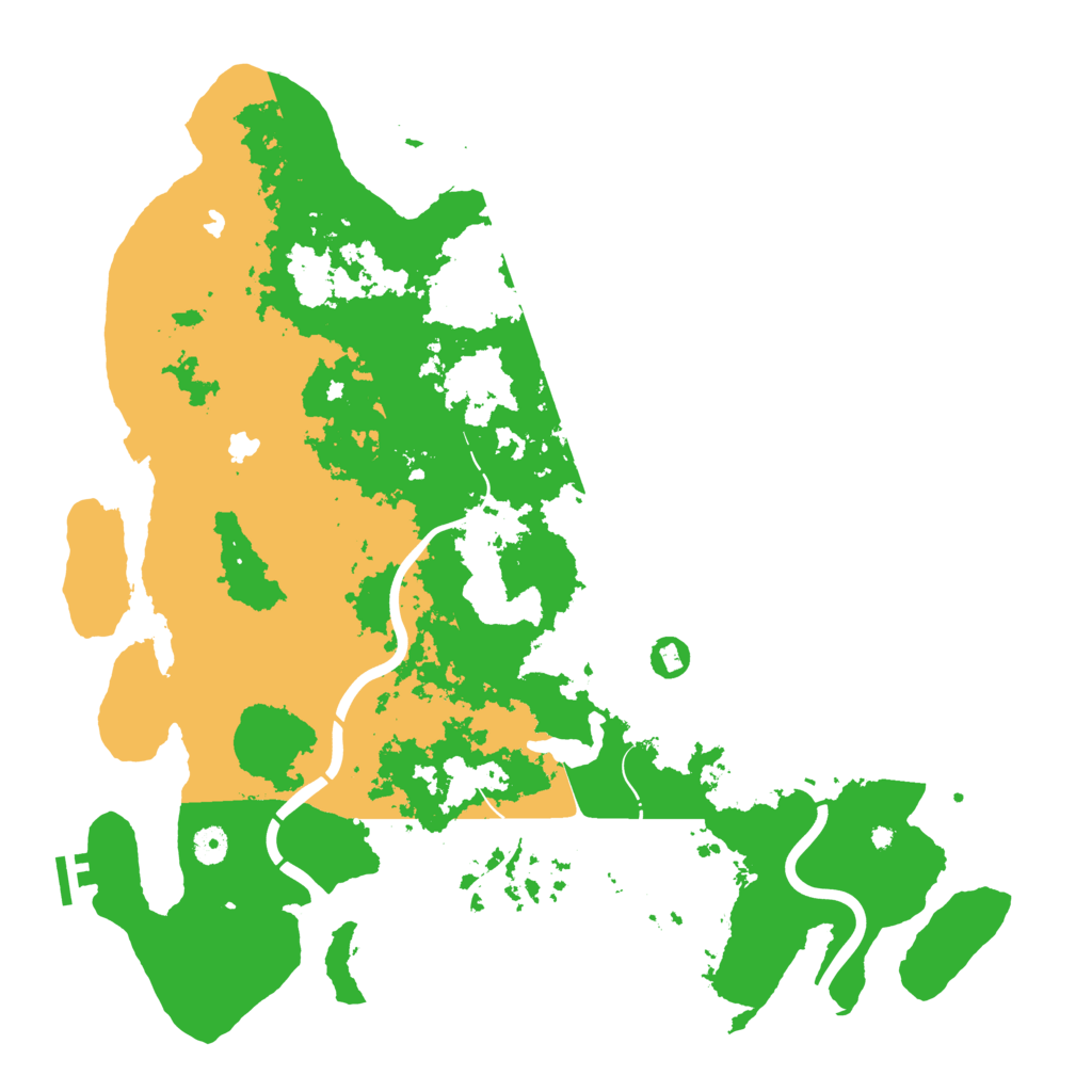 Biome Rust Map: Procedural Map, Size: 4500, Seed: 1543525691