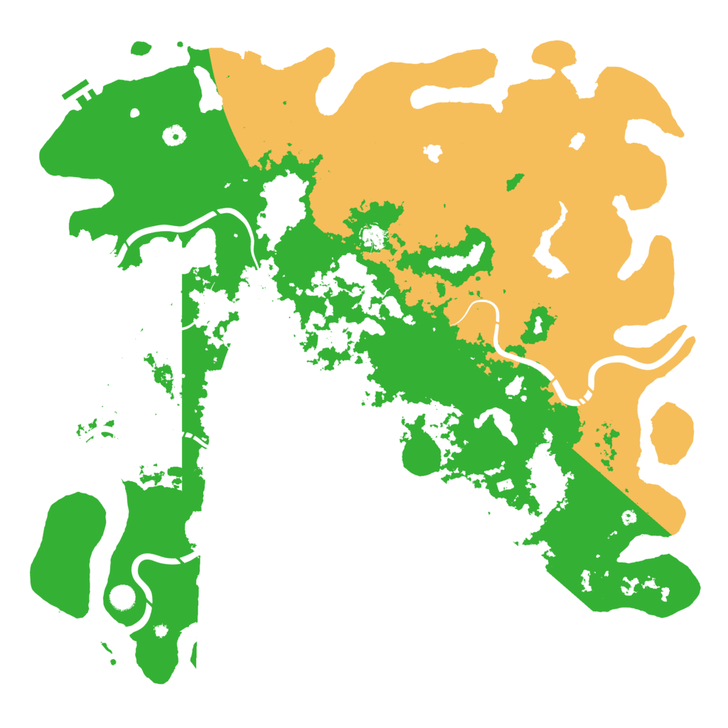 Biome Rust Map: Procedural Map, Size: 5000, Seed: 669301914