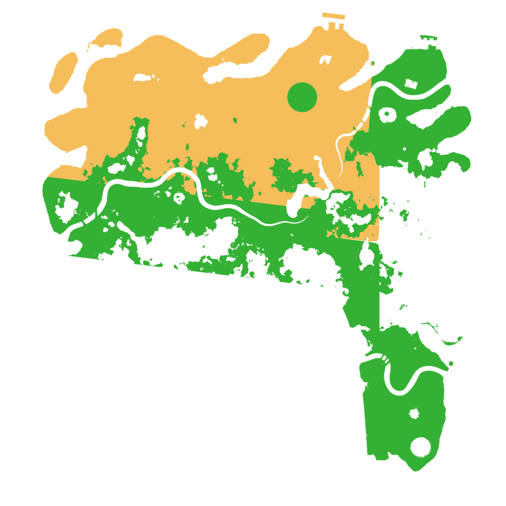 Biome Rust Map: Procedural Map, Size: 4500, Seed: 1535852968