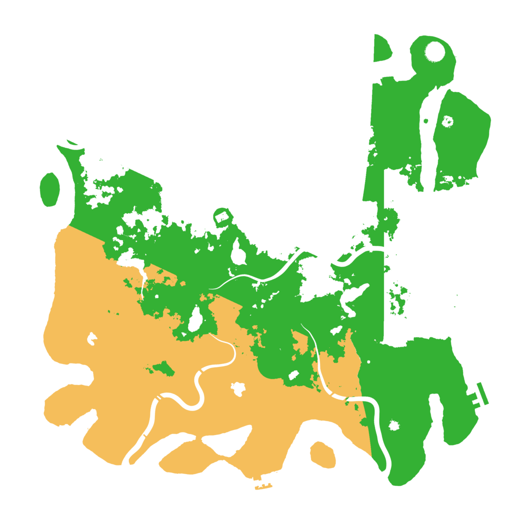 Biome Rust Map: Procedural Map, Size: 4500, Seed: 463457817