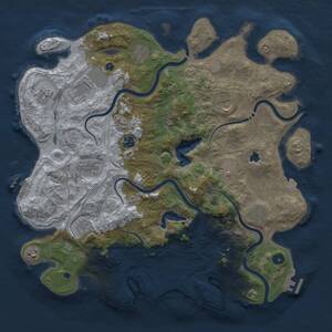 Thumbnail Rust Map: Procedural Map, Size: 4250, Seed: 1539127468, 17 Monuments