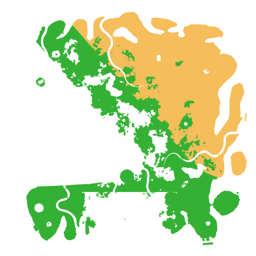 Biome Rust Map: Procedural Map, Size: 5000, Seed: 76