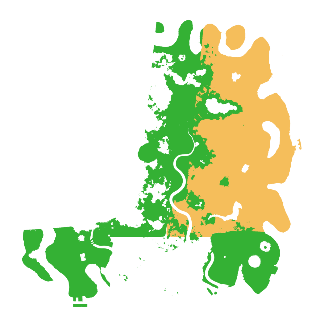 Biome Rust Map: Procedural Map, Size: 4500, Seed: 760080057
