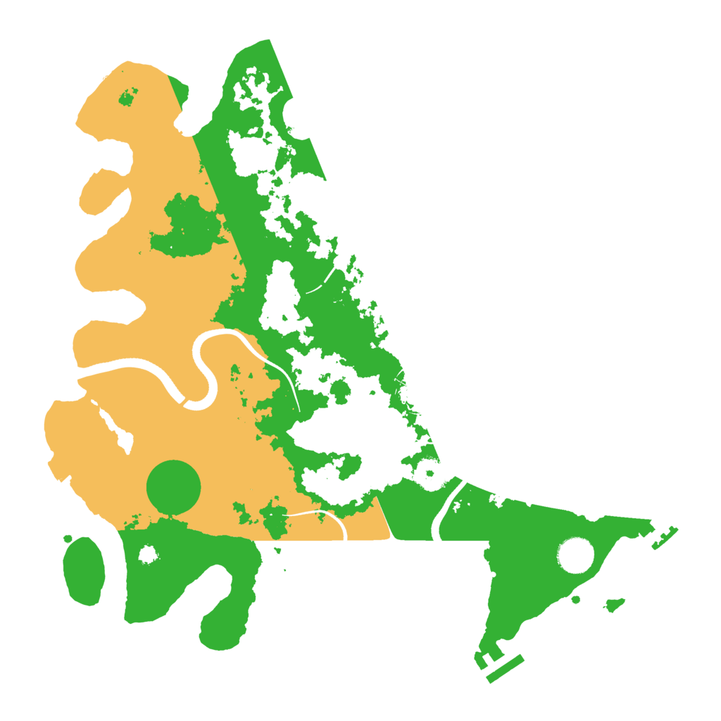 Biome Rust Map: Procedural Map, Size: 3500, Seed: 125149