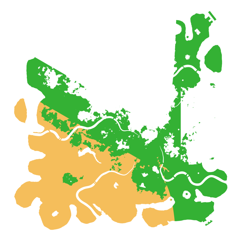 Biome Rust Map: Procedural Map, Size: 4500, Seed: 880909319