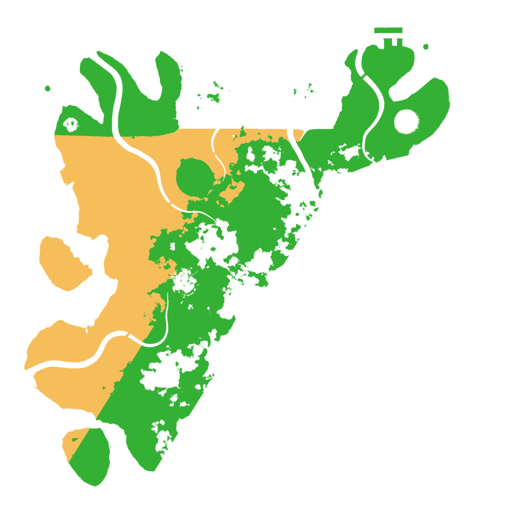 Biome Rust Map: Procedural Map, Size: 3700, Seed: 1828941263