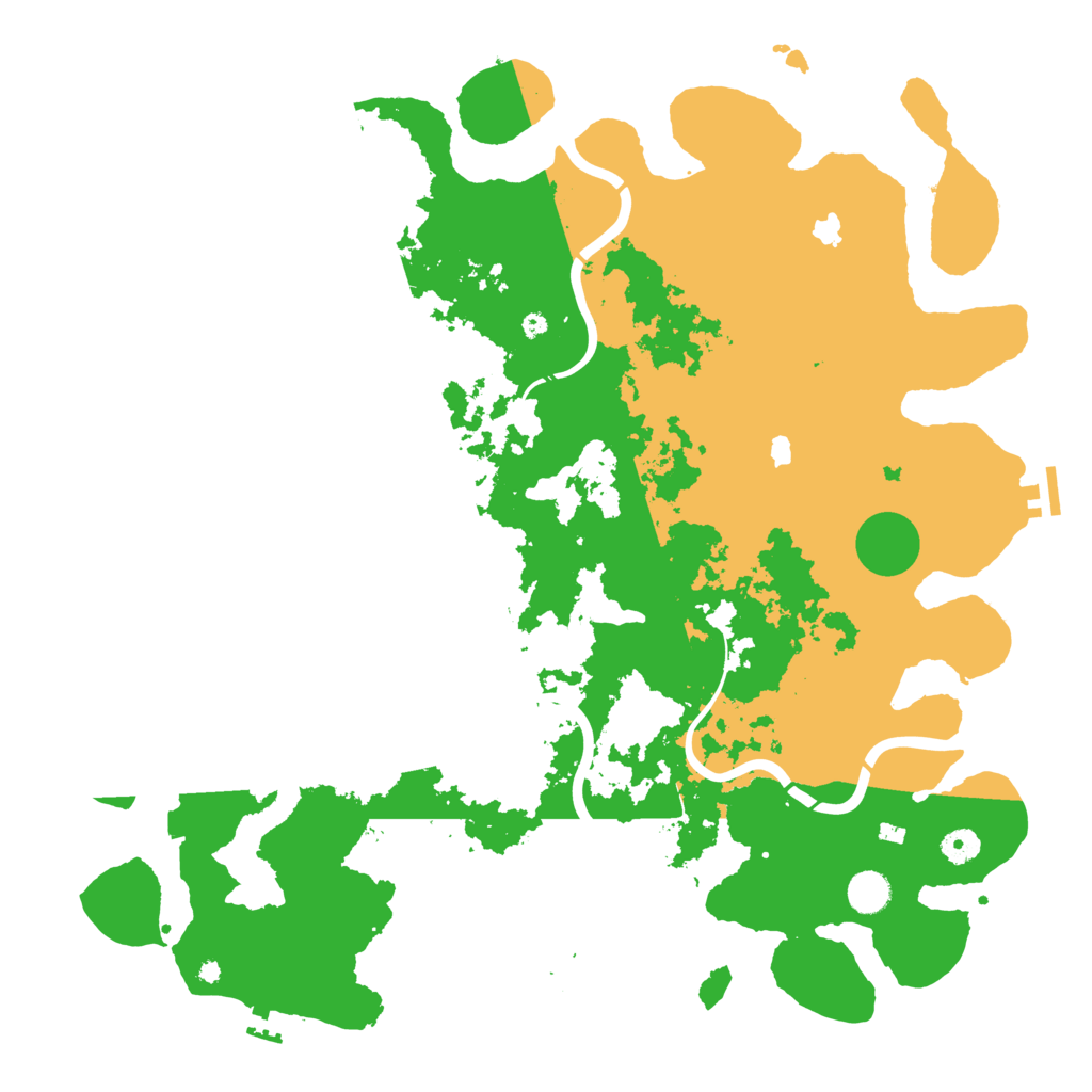 Biome Rust Map: Procedural Map, Size: 4500, Seed: 408186015