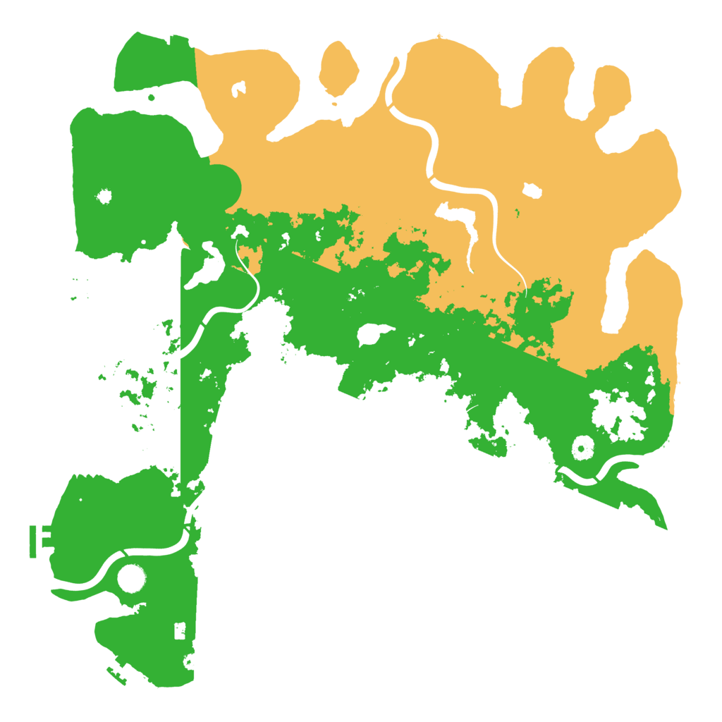 Biome Rust Map: Procedural Map, Size: 4500, Seed: 110962992
