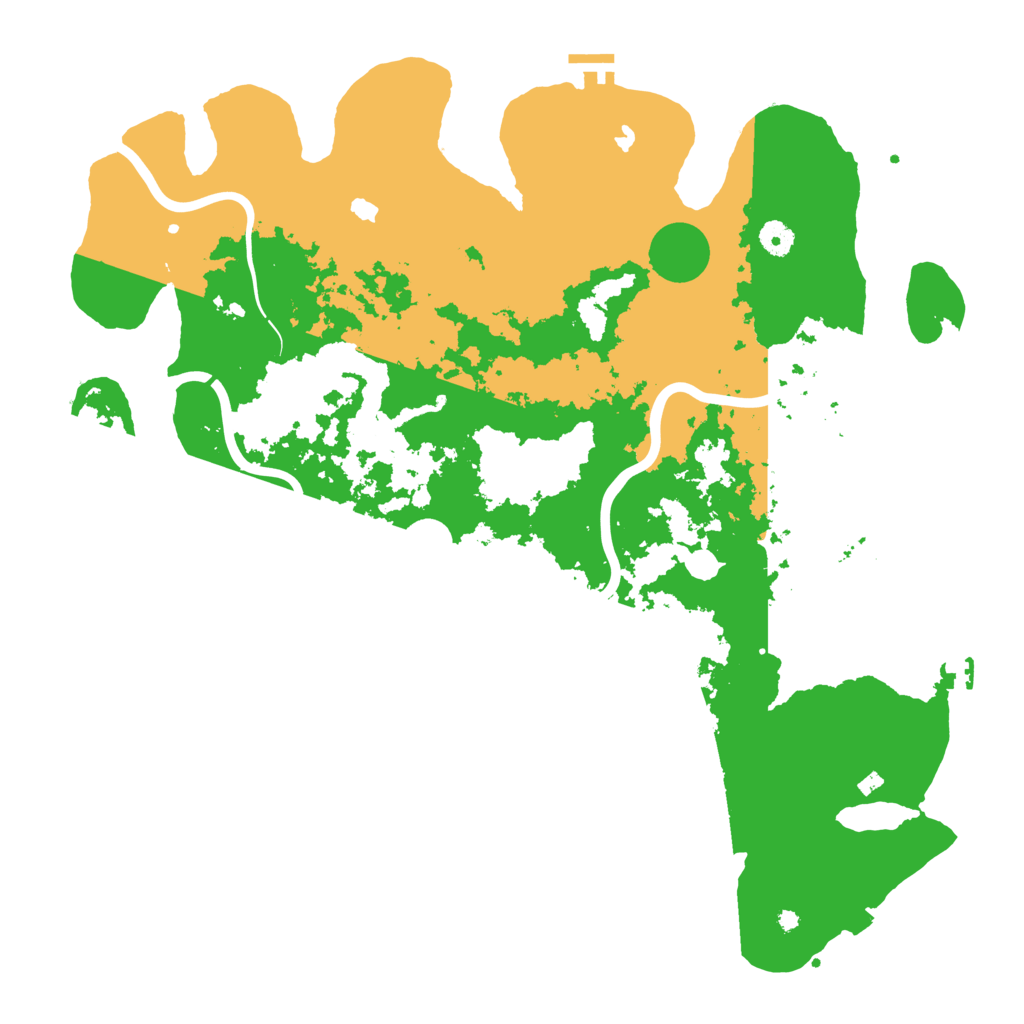 Biome Rust Map: Procedural Map, Size: 4500, Seed: 621165853