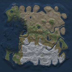 Thumbnail Rust Map: Procedural Map, Size: 4250, Seed: 1861052973, 16 Monuments