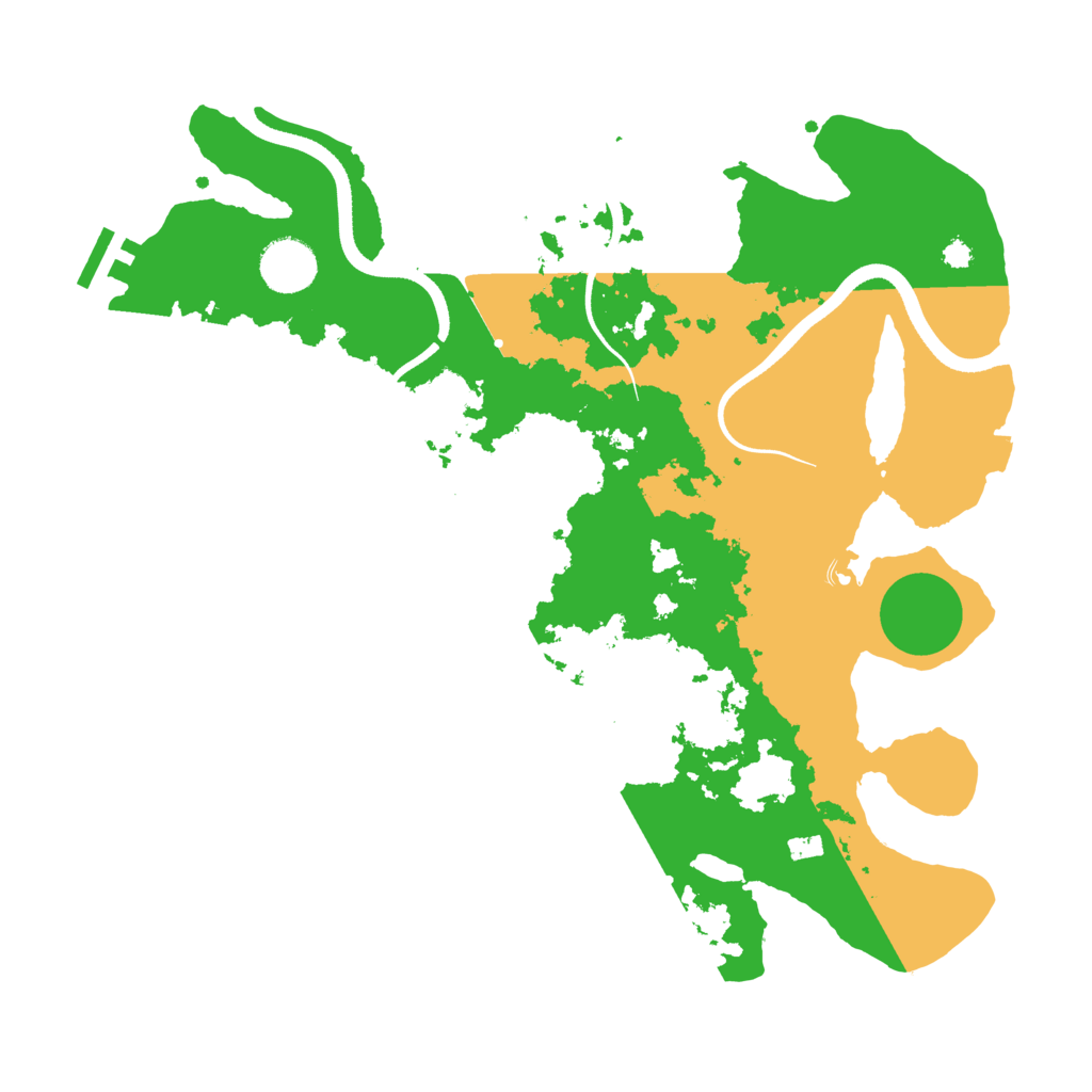 Biome Rust Map: Procedural Map, Size: 3500, Seed: 210161406
