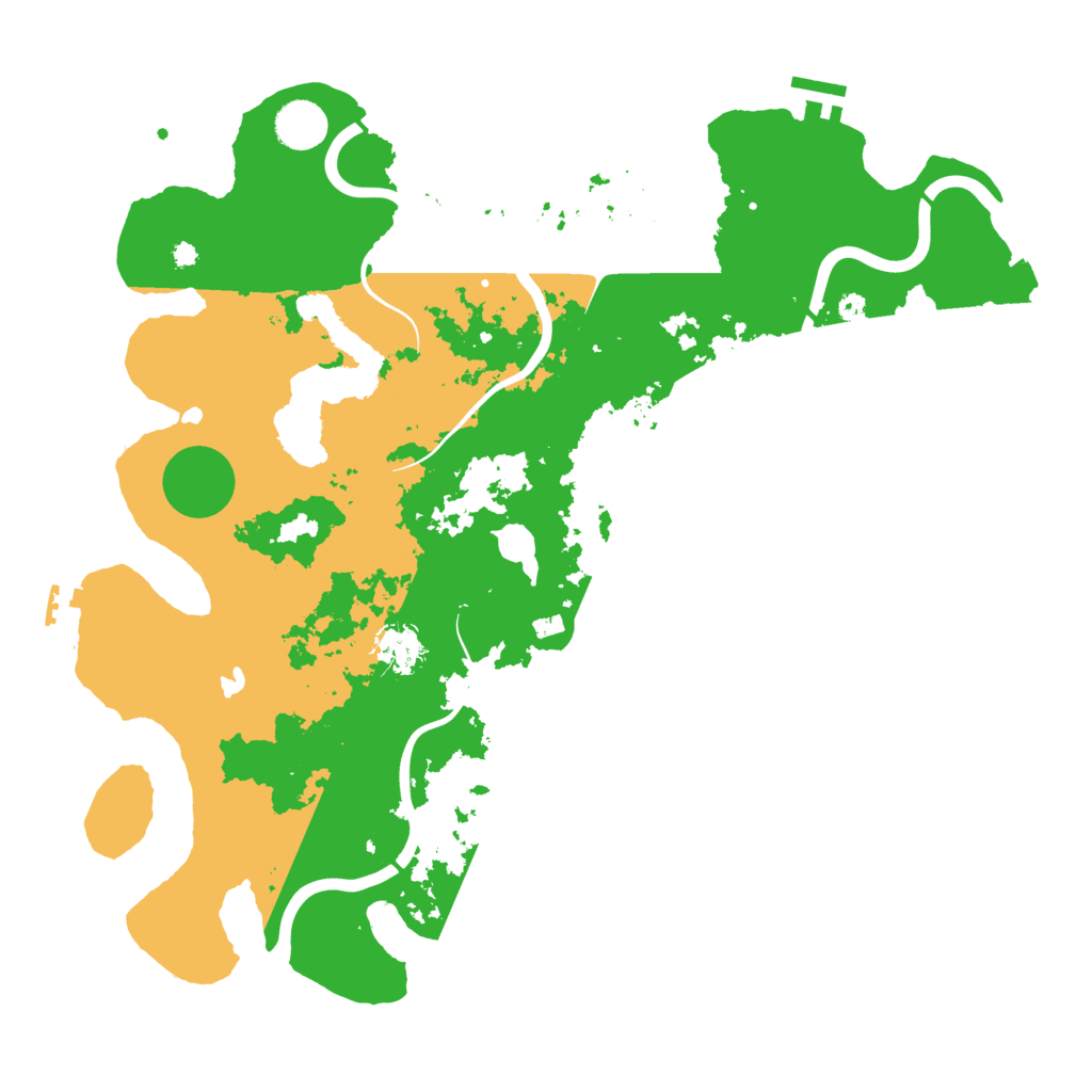 Biome Rust Map: Procedural Map, Size: 4000, Seed: 15699