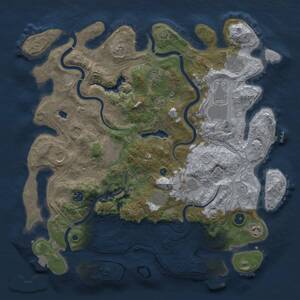 Thumbnail Rust Map: Procedural Map, Size: 4250, Seed: 931788834, 16 Monuments